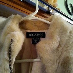 Faux fur waist length jacket